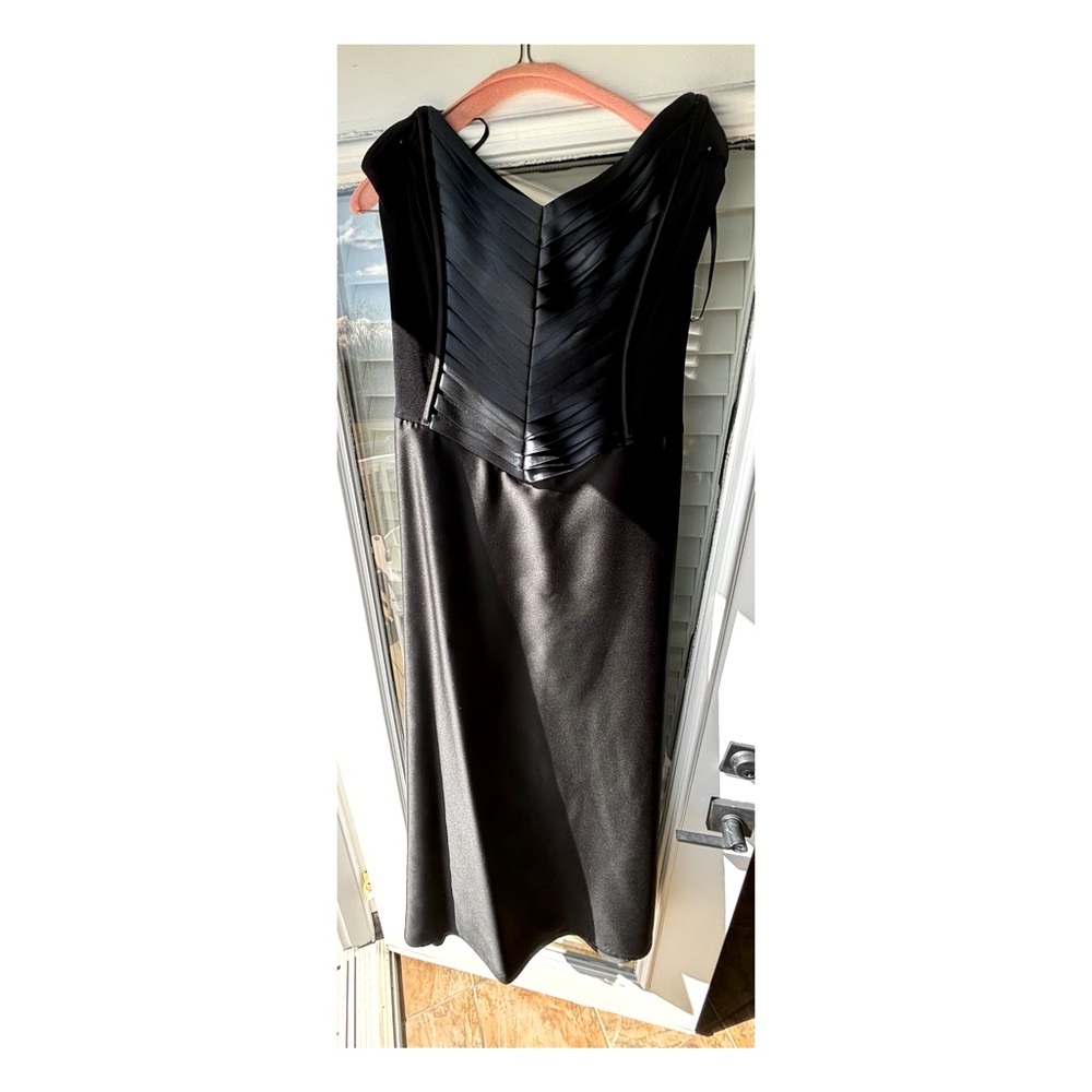Lillie Rubin Ribbon Halter Evening Gown